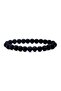 Matte Black Men's Onyx Natural Stone Bracelet - 4