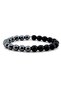 Hematite & Matte Onyx Natural Stone Men's Bracelet