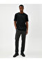 Basic Pleated Trousers with Button Detail and Pockets - 2