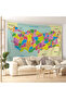 Wall Cover Detailed Current Türkiye Map Quality Canvas Wall Tapestry-4053 - 8