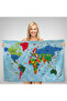 Wall Cover / Carpet Detailed Current Turkish World Map Quality Canvas Fabric-3971 - 3