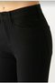 Albina Black High Waist Slim Skinny Skinny Leg Colorfast Jeans Trousers - 8