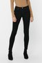 Tayatode Black High Waist Slim Skinny Skinny Leg Colorfast Jeans Trousers - 2