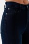Women's Dark Blue High Waist Ankle Length Slim Leg Skinny Lycra Jeans - 5