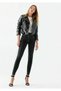 Lavinya Women's Non-Fading High Waist Lycra Combining Skinny Jeans Trousers