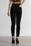 Galina Black High Waist Slim Fit Skinny Skinny Leg Colorfast Jeans Trousers - 4