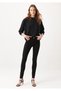 Azzurro Black High Waist Slim Skinny Skinny Leg Colorfast Jeans Trousers