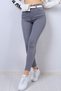 Livik Lars Women's Gray Non-Fading High Waist Lycra Comfortable Trousers - Slim Fit - 4