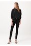 Azzurro Black High Waist Slim Skinny Skinny Leg Colorfast Jeans Trousers - 2