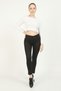 Black Super Skinny Jeans that do not shed color and are loose-fitting. - 2