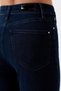 Feliz A.c.a.i.p Women's Dark Blue High Waist Ankle Length Narrow Leg Skinny Lycra Jeans Trousers - 7