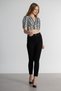 Galina Black High Waist Slim Fit Skinny Skinny Leg Colorfast Jeans Trousers