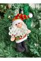 Imported Luxury New Year Christmas Gift Plush Toy with Hat Santa Claus Keychain Pine Tree Ornament no5