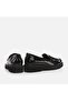 Black Genuine Leather Women's Loafer - 3