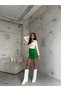 New Season Women's Belt Detailed Mini Skirt 23S02010 - 2