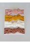 Baby Girl Child Colorful Bandana Buckle Set 4-Piece Powder Mustard Cream Spotted Brown - 2