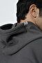Unprinted Basic Oversize Hooded Sweatshirt - 7