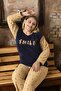 Women's Battal Plus Size Long Sleeve Fleece Pajama Set