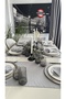 Royal Linen Textured Gray Runner Short Runner 1 Piece (Napkin Not Included) - 3