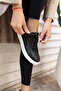 BLAIR WOMEN'S BLACK REAL LEATHER SNEAKER - 7