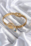 316L Steel Barley Edge Quadrant Model Women's Handcuffs - 2