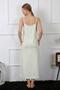 Fashion Line Women's Rope Strap Long Nightgown 822 - 4