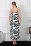 Fashion Line Women's Rope Strap Long Nightgown 823 - 4