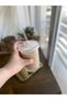 1 Piece 350 Ml Origami Style Glass Cup with Glass Lid and Straw | Coffee And Presentation Cup| Soft Drink Glass - 4