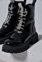 Kira Imported Stoned Patent Leather Boots - 5
