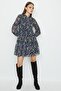 Patterned Chiffon Dress - 3