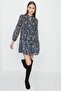 Patterned Chiffon Dress - 2