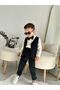 Boy's Suit - Set of 4 with Black Gabardine Vest