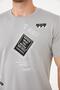 Crew Neck Front Piece Printed T-Shirt - 5