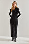 Women's Black Knitwear Top and Bottom Set 60031027 - 4