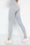 Gray Seamless/Seamless Full Length Knitted Sports Leggings TWOSS21TY0024 - 4