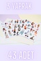 43 Pieces Girls Girl Sticker Set Bullet Journal Travel Sticker - 2