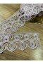 Ring Pattern Matte Thread Lace Scallop Guipure Tape 8.5 Mt Bedspread Bedding Set Tableware Set