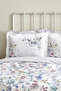 Floral 100% Cotton Single Duvet Cover Set Lilac - 5