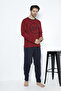 Two Thread (Thick) Men's Pajama Set - 2