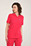Lycra Scrubs Pomegranate Flower Envelope Collar Doctor Nurse Jersey Single Top - 2