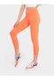 Orange Ankle-Length Leggings - 2