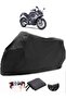 Bajaj Pulsar RS 200 Back Bag Compatible Black Motorcycle Tarpaulin Waterproof Durable Fabric