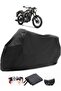 RKS Cafe 152 Compatible Black Motorcycle Tarpaulin Waterproof Durable Fabric