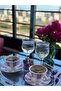 قطعتين بيضاوية مطرزة بالخرز لعرض الزفاف وصينية الوعد وصينية شاي القهوة - 2