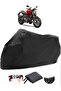 Monster 1200 Compatible Black Motorcycle Tarpaulin Waterproof Durable Fabric