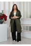 New Season Oversize Long Trench Coat Khaki - 3