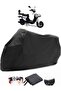 Motolux Pitton 50 Compatible Black Motorcycle Tarpaulin Waterproof Durable Fabric