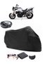 BMW F 800 R Rear Bag Compatible Black Motorcycle Tarpaulin Waterproof Durable Fabric
