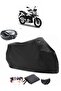 Motoran Spada Anton 150 Back Bag Compatible Black Motorcycle Tarpaulin Waterproof Durable Fabric