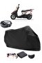 Yamaha Cygnus RS Rear Bag Compatible Black Motorcycle Tarpaulin Waterproof Durable Fabric